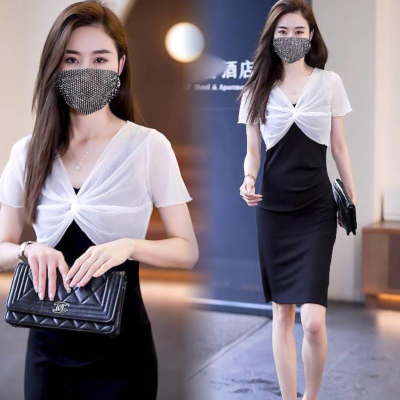 春 コーデ レディース ファッション オシャレ カワイイ シンプル きれいめ ナチュラル 上品カジュアル 婦人服 メッシュ ストール サマー スカート 半袖 薄手 洋風 ツイスト ブラウス トップス