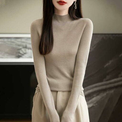 春 コーデ レディース ファッション オシャレ カワイイ シンプル きれいめ ナチュラル 上品カジュアル 婦人服 ハーフ タートルネック ウール セーター ニット レイヤリング スリムフィット インナー 春 コーデ レディース ファッション オシャレ カワイイ シンプル きれいめ ナチュラル 上品カジュアル 婦人服 ハーフ タートルネック ウール セーター ニット レイヤリング スリムフィット インナー