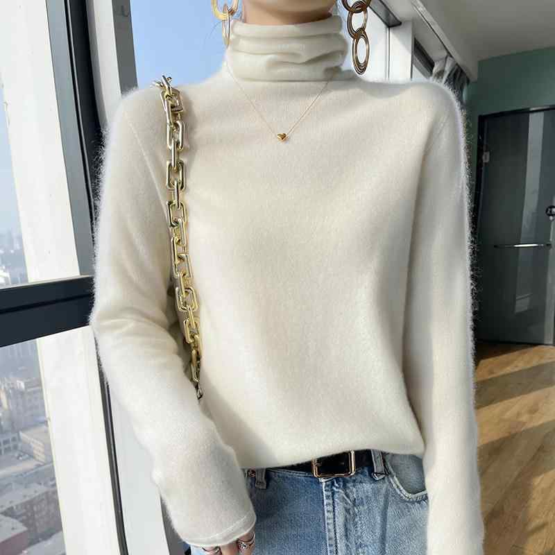 春 コーデ レディース ファッション オシャレ カワイイ シンプル きれいめ ナチュラル 上品カジュアル 婦人服 パイル カラー セーター プルオーバー ニット ベース レイヤー 防寒 ウール