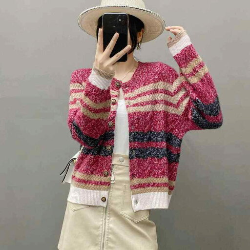 春 コーデ レディース ファッション オシャレ カワイイ シンプル きれいめ ナチュラル 上品カジュアル 婦人服 ストライプ ニット カーディガン セーター ジャケット カーディガン 春 コーデ レディース ファッション オシャレ カワイイ シンプル きれいめ ナチュラル 上品カジュアル 婦人服 ストライプ ニット カーディガン セーター ジャケット カーディガン