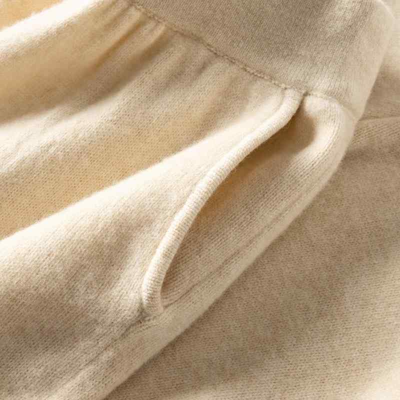 Wool - 春 コーデ レディース ファッション オシャレ カワイイ シンプル きれいめ ナチュラル 上品カジュアル 婦人服 ウール パンツ アウター ニット ワイドレッグ 九分丈