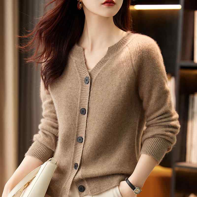 Rakuten - 春 コーデ レディース ファッション オシャレ カワイイ シンプル きれいめ ナチュラル 上品カジュアル 婦人服 ラグランスリーブ セーター カーディガン ウール 大きいサイズ ジャケット