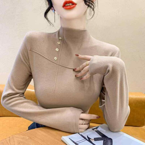 春 コーデ レディース ファッション オシャレ カワイイ シンプル きれいめ ナチュラル 上品カジュアル 婦人服 ベルベット レイヤリング シャツ ハイネック スタイリッシュ 防寒 長袖 T シック トップス 春 コーデ レディース ファッション オシャレ カワイイ シンプル きれいめ ナチュラル 上品カジュアル 婦人服 ベルベット レイヤリング シャツ ハイネック スタイリッシュ 防寒 長袖 T シック トップス