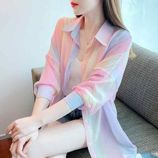 春 コーデ レディース ファッション オシャレ カワイイ シンプル きれいめ ナチュラル 上品カジュアル 婦人服 薄手 日焼け防止 服 夏 スリム シフォン 春 コーデ レディース ファッション オシャレ カワイイ シンプル きれいめ ナチュラル 上品カジュアル 婦人服 薄手 日焼け防止 服 夏 スリム シフォン