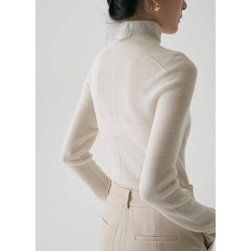 Other - 春 コーデ レディース ファッション オシャレ カワイイ シンプル きれいめ ナチュラル 上品カジュアル 婦人服 ボトム ウール ニット レイヤリング シャツ 襟 トップス