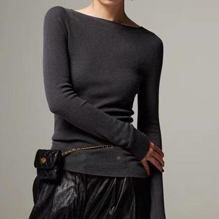 春 コーデ レディース ファッション オシャレ カワイイ シンプル きれいめ ナチュラル 上品カジュアル 婦人服 ワード シーム カラー レイヤリング セーター