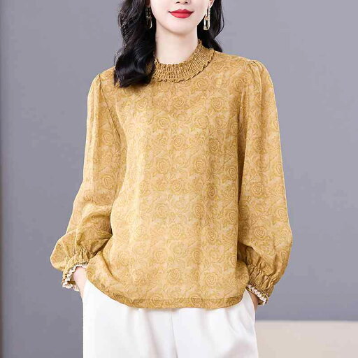 春 コーデ レディース ファッション オシャレ カワイイ シンプル きれいめ ナチュラル 上品カジュアル 婦人服 ジャカード シャツ レース カラー ハイエンド 縁 ドレス トップス 春 コーデ レディース ファッション オシャレ カワイイ シンプル きれいめ ナチュラル 上品カジュアル 婦人服 ジャカード シャツ レース カラー ハイエンド 縁 ドレス トップス