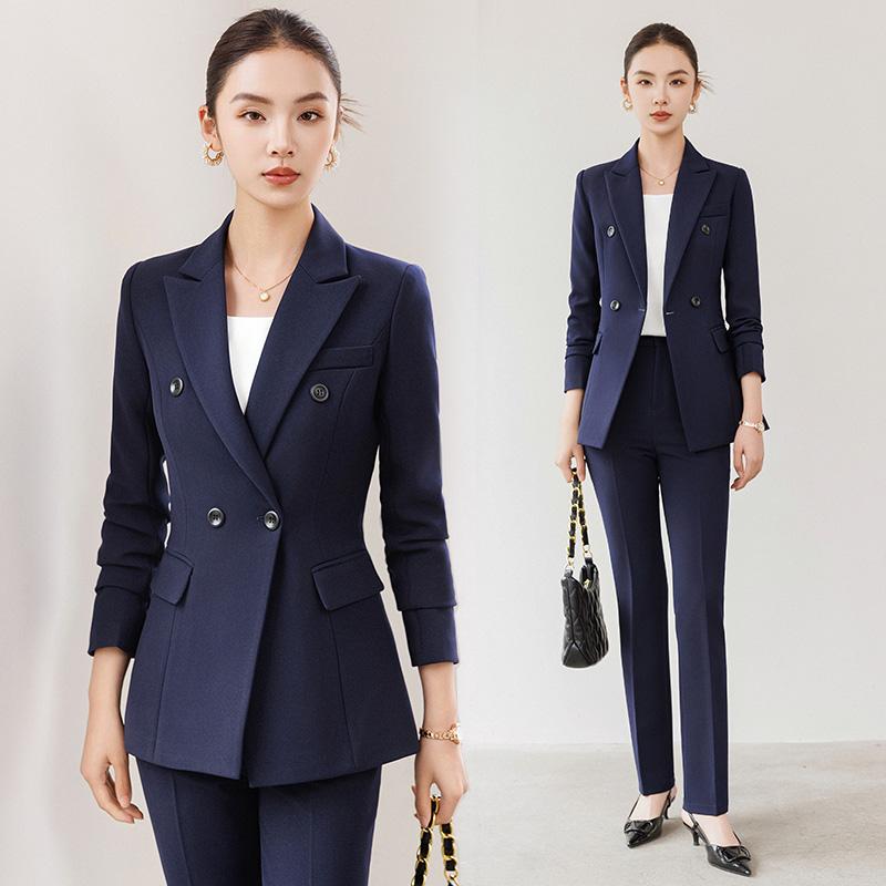 Other Jackets Jumpers - 春 コーデ レディース ファッション オシャレ カワイイ シンプル きれいめ ナチュラル 上品カジュアル 婦人服 ブルー スーツ ジャケット スリム ホテル ユニフォーム マネージャー