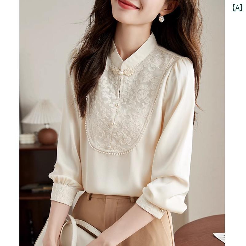 春 コーデ レディース ファッション オシャレ カワイイ シンプル きれいめ ナチュラル 上品カジュアル 婦人服 シフォンシャツ トップス シャツ 長袖