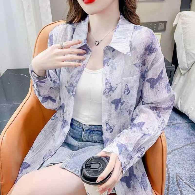 春 コーデ レディース ファッション オシャレ カワイイ シンプル きれいめ ナチュラル 上品カジュアル 婦人服 日焼け防止 シャツ 夏 ゆったり アウターウェア 長袖