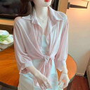 春 コーデ レディース ファッション オシャレ カワイイ シンプル きれいめ ナチュラル 上品カジュアル 婦人服 ストール 夏 コート 薄手 シフォン 日焼け防止 服 カーディガン