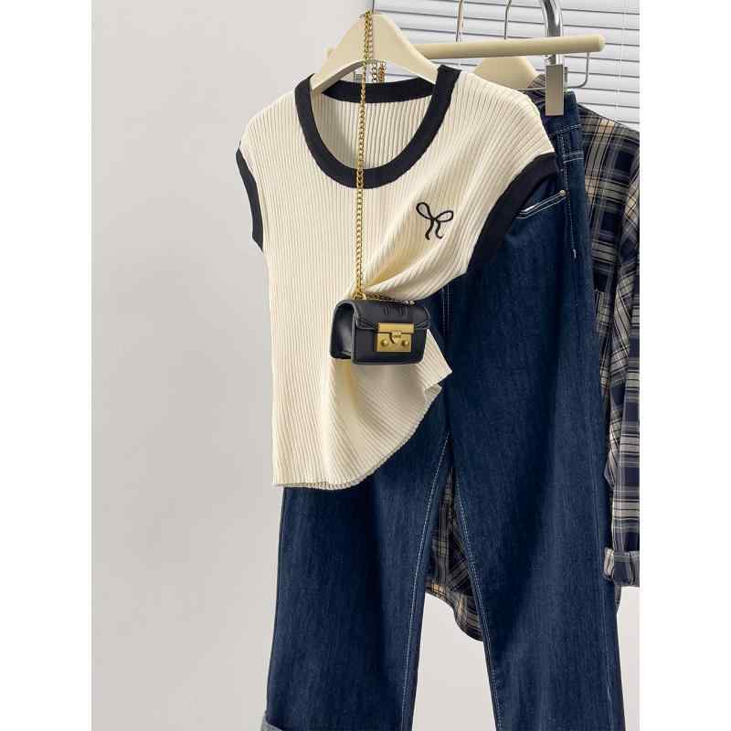 Other - 春 コーデ レディース ファッション オシャレ カワイイ シンプル きれいめ ナチュラル 上品カジュアル 婦人服 アプリコット 半袖 Tシャツ 夏 ハイエンド フレンチ セーター トップス