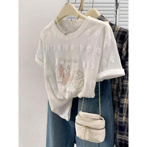 春 コーデ レディース ファッション オシャレ カワイイ シンプル きれいめ ナチュラル 上品カジュアル 婦人服 白 ラウンドネック 半袖 Tシャツ 夏 トップス 春 コーデ レディース ファッション オシャレ カワイイ シンプル きれいめ ナチュラル 上品カジュアル 婦人服 白 ラウンドネック 半袖 Tシャツ 夏 トップス