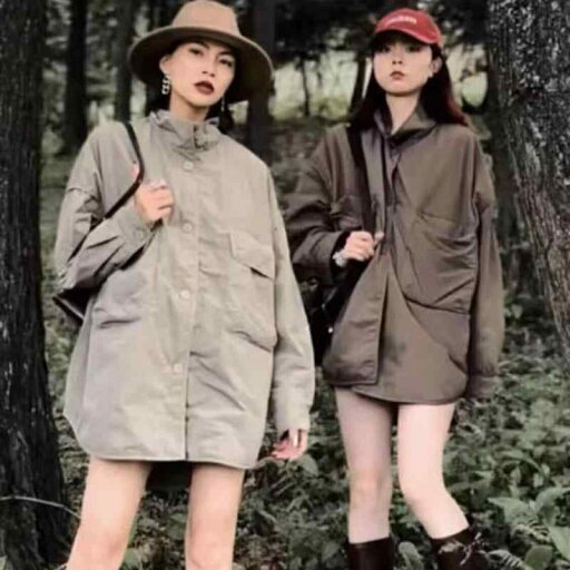 春 コーデ レディース ファッション オシャレ カワイイ シンプル きれいめ ナチュラル 上品カジュアル 婦人服 カジュアル スタンドカラー シャツ コットンコート ゆったり スリム ミドル丈 快適 トップス 春 コーデ レディース ファッション オシャレ カワイイ シンプル きれいめ ナチュラル 上品カジュアル 婦人服 カジュアル スタンドカラー シャツ コットンコート ゆったり スリム ミドル丈 快適 トップス