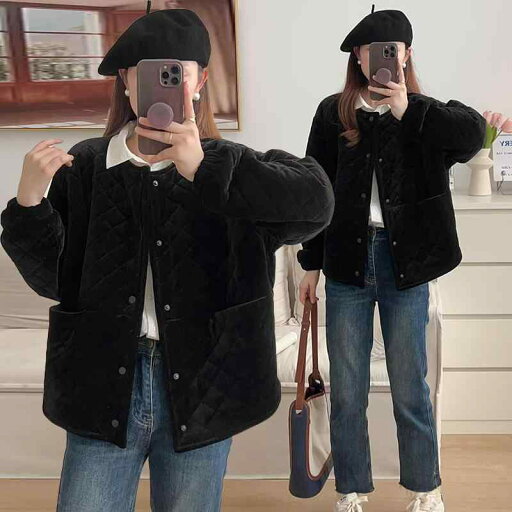 春 コーデ レディース ファッション オシャレ カワイイ シンプル きれいめ ナチュラル 上品カジュアル 婦人服 ラウンドネック 菱形 キルティング ジャケット カジュアル コットンコート 春 コーデ レディース ファッション オシャレ カワイイ シンプル きれいめ ナチュラル 上品カジュアル 婦人服 ラウンドネック 菱形 キルティング ジャケット カジュアル コットンコート