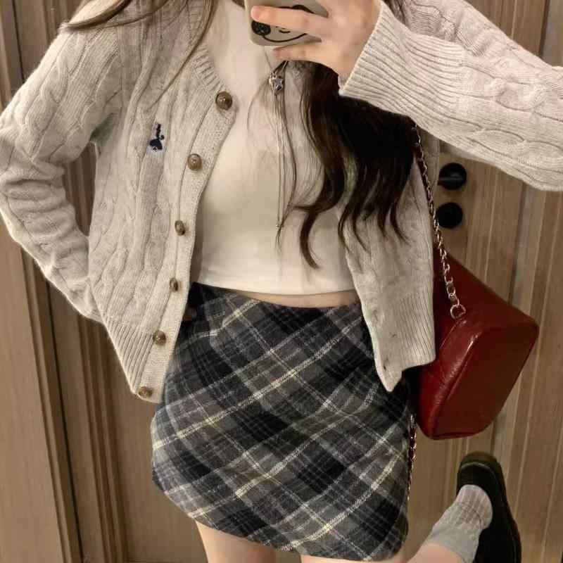 Rakuten - 春 コーデ レディース ファッション オシャレ カワイイ シンプル きれいめ ナチュラル 上品カジュアル 婦人服 ニット ジャケット セーター ハイエンド ソフト ゆったり トップス