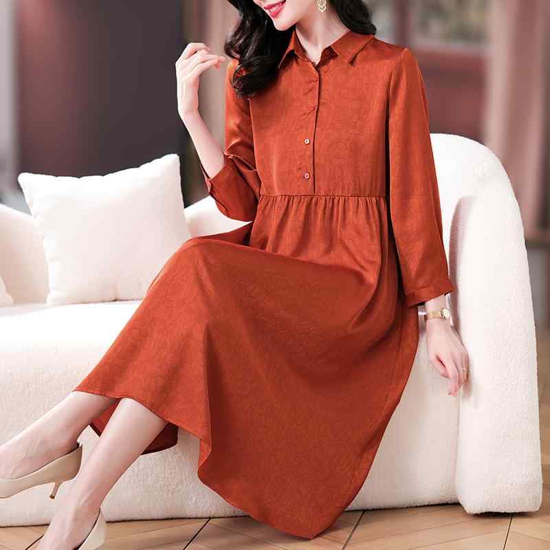 春 コーデ レディース ファッション オシャレ カワイイ シンプル きれいめ ナチュラル 上品カジュアル 婦人服 赤 ドレス フレンチ スタイリッシュ クラシック シャツ スカート