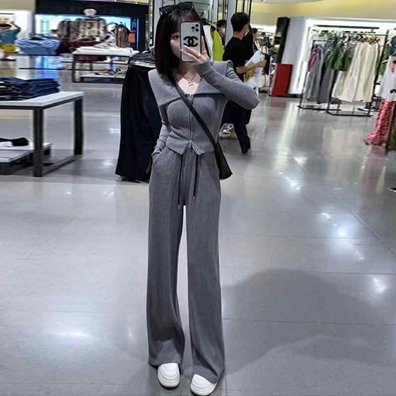 乐天商城 - 春 コーデ レディース ファッション オシャレ カワイイ シンプル きれいめ ナチュラル 上品カジュアル 婦人服 スポーツ スーツ シック ジャケット ハイウエスト ワイドレッグ パンツ ツーピース
