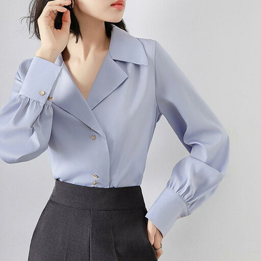 春 コーデ レディース ファッション オシャレ カワイイ シンプル きれいめ ナチュラル 上品カジュアル 婦人服 ブルー シャツ スーツ カラー 通勤ウェア トップス 春 コーデ レディース ファッション オシャレ カワイイ シンプル きれいめ ナチュラル 上品カジュアル 婦人服 ブルー シャツ スーツ カラー 通勤ウェア トップス