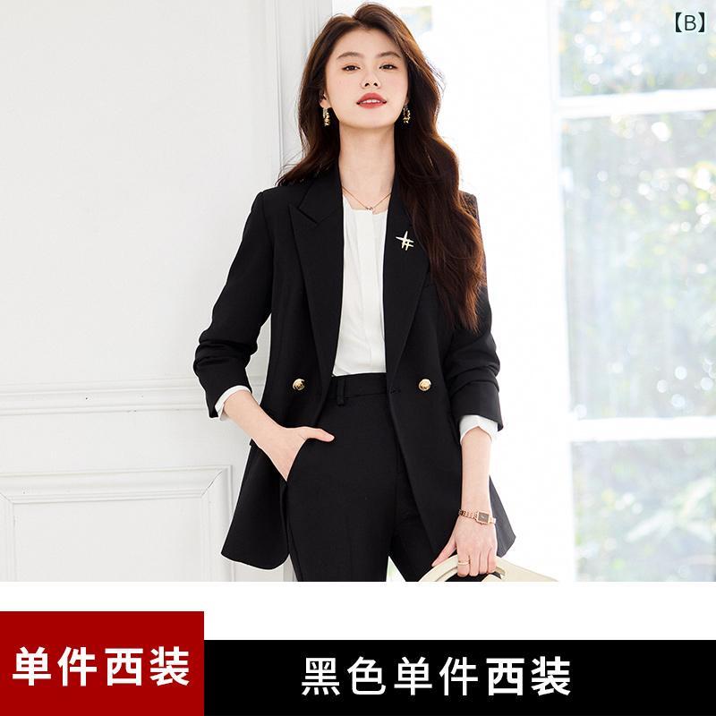 春 コーデ レディース ファッション オシャレ カワイイ シンプル きれいめ ナチュラル 上品カジュアル 婦人服 アプリコット スーツ 仕事 フォーマルスーツ ジャケット