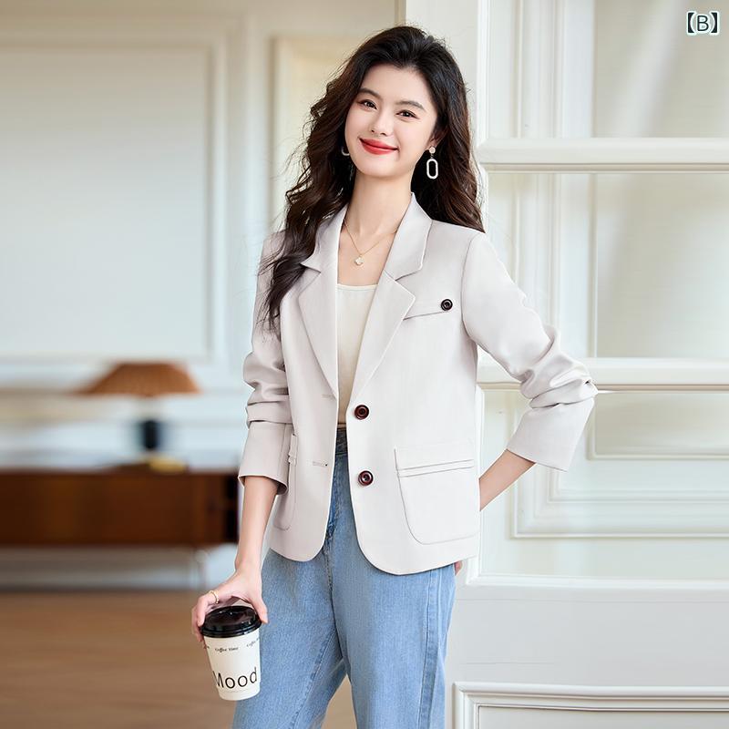 春 コーデ レディース ファッション オシャレ カワイイ シンプル きれいめ ナチュラル 上品カジュアル 婦人服 スーツ ジャケット カジュアル ハイエンド トップス