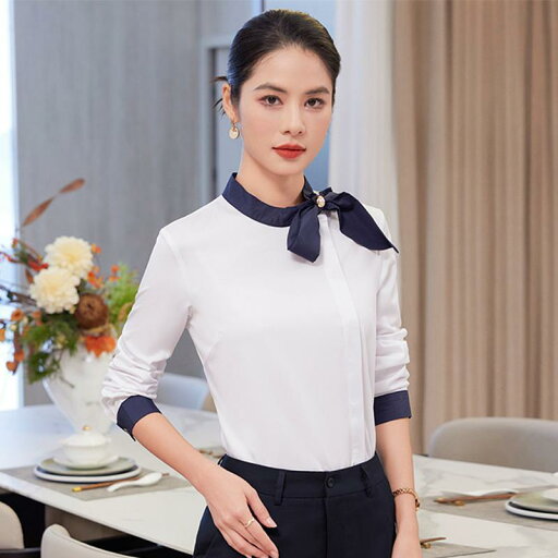 春 コーデ レディース ファッション オシャレ カワイイ シンプル きれいめ ナチュラル 上品カジュアル 婦人服 白 シャツ ホテル ユニフォーム ウェイター フロント 春 コーデ レディース ファッション オシャレ カワイイ シンプル きれいめ ナチュラル 上品カジュアル 婦人服 白 シャツ ホテル ユニフォーム ウェイター フロント