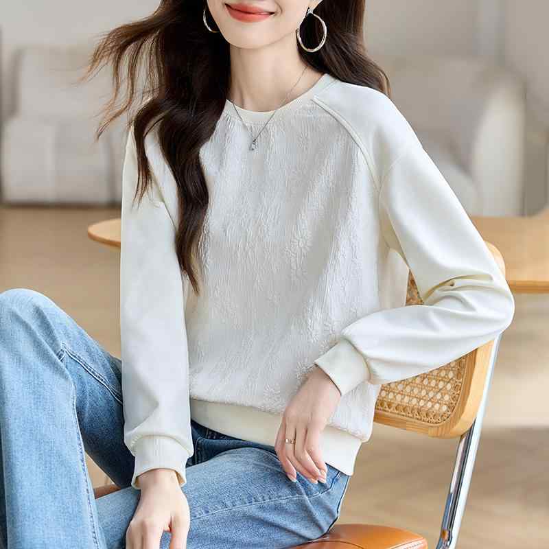 春 コーデ レディース ファッション オシャレ カワイイ シンプル きれいめ ナチュラル 上品カジュアル 婦人服 スウェットシャツ サイズ ゆったり スタイリッシュ 長袖 トップス