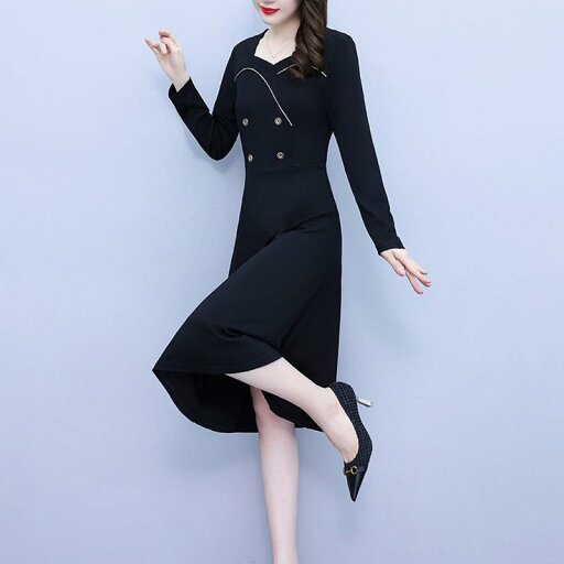 春 コーデ レディース ファッション オシャレ カワイイ シンプル きれいめ ナチュラル 上品カジュアル 婦人服 ブラック ドレス スリム ウエスト 大きいサイズ 長袖 ミドル丈 スカート 春 コーデ レディース ファッション オシャレ カワイイ シンプル きれいめ ナチュラル 上品カジュアル 婦人服 ブラック ドレス スリム ウエスト 大きいサイズ 長袖 ミドル丈 スカート