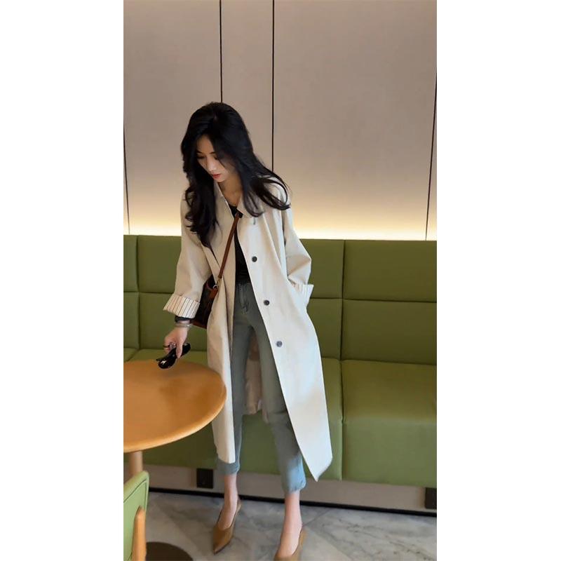 Other - 春 コーデ レディース ファッション オシャレ カワイイ シンプル きれいめ ナチュラル 上品カジュアル 婦人服 ゆったり ジャケット カジュアル ハイエンド ロング トップス