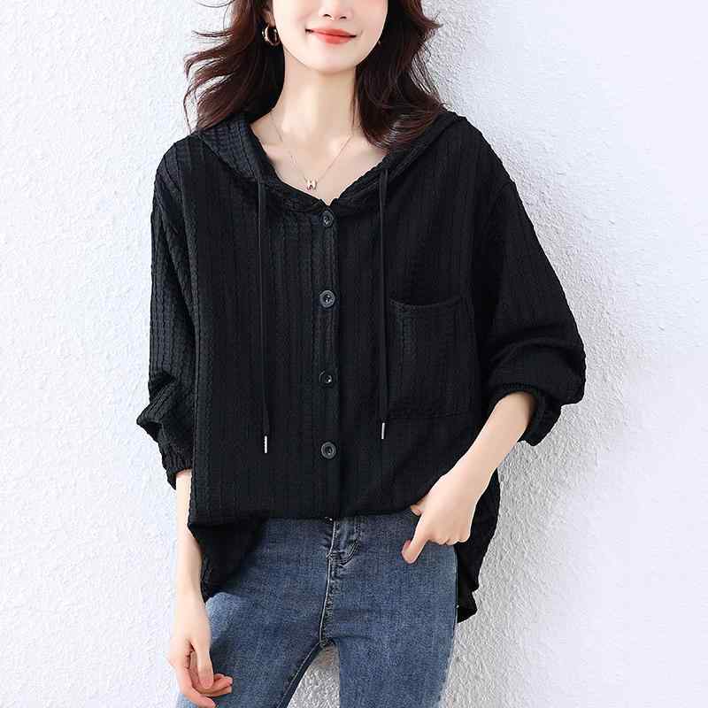 春 コーデ レディース ファッション オシャレ カワイイ シンプル きれいめ ナチュラル 上品カジュアル 婦人服 大きいサイズ ニット フード付き セーター クラシック カジュアル カーディガン トップス