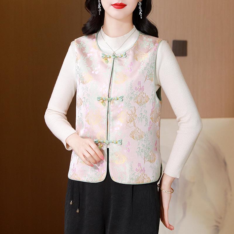 Rakuten - 春 コーデ レディース ファッション オシャレ カワイイ シンプル きれいめ ナチュラル 上品カジュアル 婦人服 ベスト ジャケット ジャカード