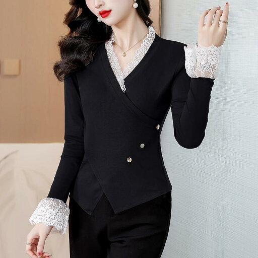 春 コーデ レディース ファッション オシャレ カワイイ シンプル きれいめ ナチュラル 上品カジュアル 婦人服 フレンチ風 レース Tシャツ クロス 長袖 レイヤリング 春 コーデ レディース ファッション オシャレ カワイイ シンプル きれいめ ナチュラル 上品カジュアル 婦人服 フレンチ風 レース Tシャツ クロス 長袖 レイヤリング