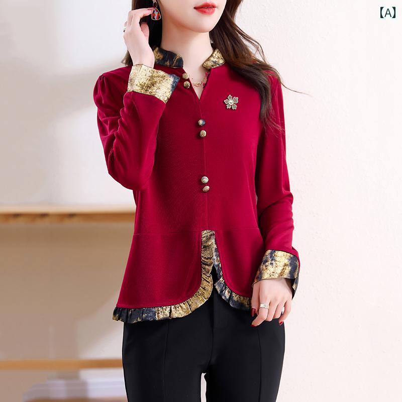 レディース ファッション 春秋 韓国 韓国 かわいい 綺麗 欧州風 風 レディース 大歳 おしゃれ レトロ 長袖 プリント ドレス エレガント ミドル丈 スカート SQC 780844 AG