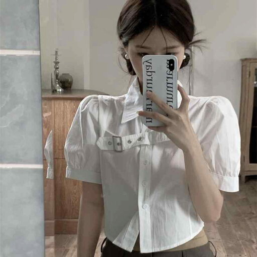 春 コーデ レディース ファッション オシャレ カワイイ シンプル きれいめ ナチュラル 上品カジュアル 婦人服 シャツ 半袖 夏 パフスリーブ ポロカラー トップス 春 コーデ レディース ファッション オシャレ カワイイ シンプル きれいめ ナチュラル 上品カジュアル 婦人服 シャツ 半袖 夏 パフスリーブ ポロカラー トップス