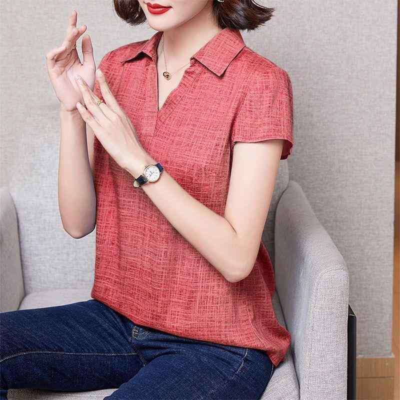 Rakuten - 春 コーデ レディース ファッション オシャレ カワイイ シンプル きれいめ ナチュラル 上品カジュアル 婦人服 コットン 麻 シャツ 夏 薄手 ゆったり 大きいサイズ スリム カジュアル リネン トップス
