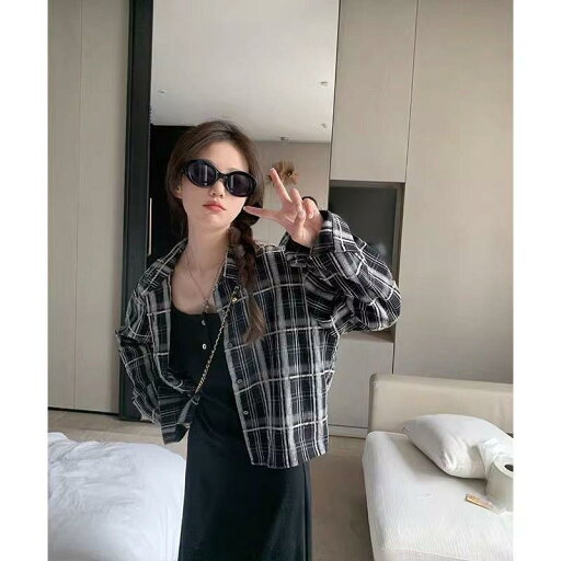 春 コーデ レディース ファッション オシャレ カワイイ シンプル きれいめ ナチュラル 上品カジュアル 婦人服 クラシック チェック柄 シャツ 長袖 日焼け防止 アウターウェア 春 コーデ レディース ファッション オシャレ カワイイ シンプル きれいめ ナチュラル 上品カジュアル 婦人服 クラシック チェック柄 シャツ 長袖 日焼け防止 アウターウェア