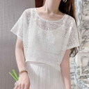 春 コーデ レディース ファッション オシャレ カワイイ シンプル きれいめ ナチュラル 上品カジュアル 婦人服 日焼け防止 シャツ 半袖 レース トップス スカート ブラウス メッシュ ストール 薄手 プルオーバー