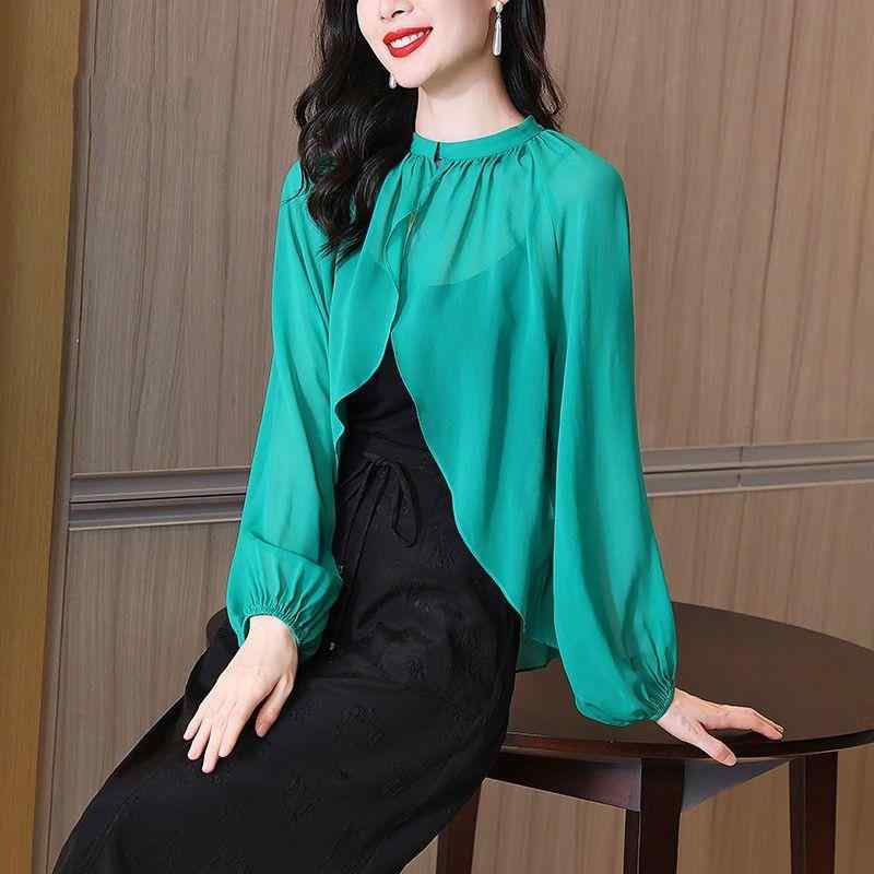 春 コーデ レディース ファッション オシャレ カワイイ シンプル きれいめ ナチュラル 上品カジュアル 婦人服 夏 シフォン 薄手 ストール カーディガン 無地 アウター ケープ 日焼け防止 コート