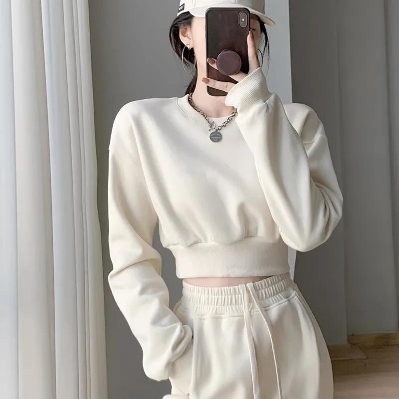 春 コーデ レディース ファッション オシャレ カワイイ シンプル きれいめ ナチュラル 上品カジュアル 婦人服 ラウンドネック ウエスト 長袖 トレーナー スリムトップス