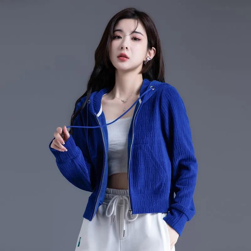 春 コーデ レディース ファッション オシャレ カワイイ シンプル きれいめ ナチュラル 上品カジュアル 婦人服 カジュアル スポーツ フード付き スウェットシャツ スリム ジッパー カーディガン ジャケット