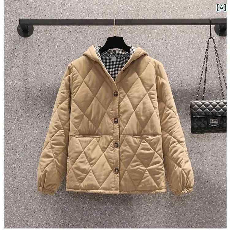春 コーデ レディース ファッション オシャレ カワイイ シンプル きれいめ ナチュラル 上品カジュアル 婦人服 単品 チェック フード付き コットンコート 大きいサイズ カジュアル ミドル丈