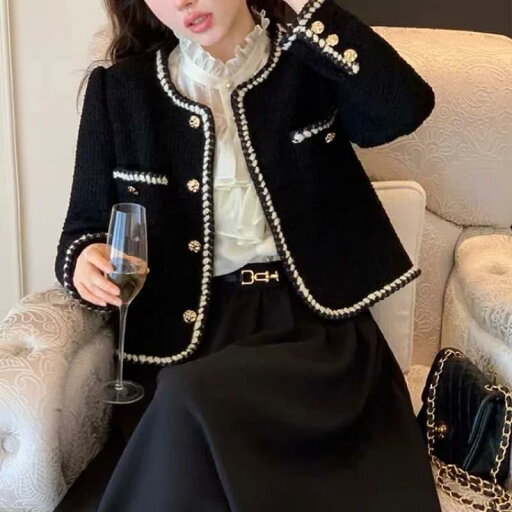春 コーデ レディース ファッション オシャレ カワイイ シンプル きれいめ ナチュラル 上品カジュアル 婦人服 フレンチ コート クラシック ハイエンド ツイード トップス 春 コーデ レディース ファッション オシャレ カワイイ シンプル きれいめ ナチュラル 上品カジュアル 婦人服 フレンチ コート クラシック ハイエンド ツイード トップス