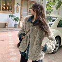 春 コーデ レディース ファッション オシャレ カワイイ シンプル きれいめ ナチュラル 上品カジュアル 婦人服 ソリッドカラー ダブルブレスト ファーコート ...