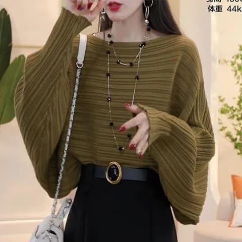 春 コーデ レディース ファッション オシャレ カワイイ シンプル きれいめ ナチュラル 上品カジュアル 婦人服 バット スリーブ セーター スリム 春 コーデ レディース ファッション オシャレ カワイイ シンプル きれいめ ナチュラル 上品カジュアル 婦人服 バット スリーブ セーター スリム