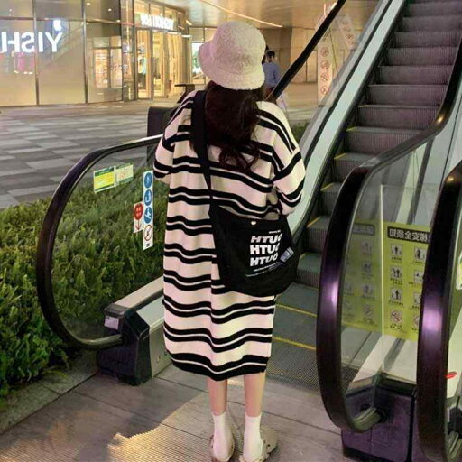 春 コーデ レディース ファッション オシャレ カワイイ シンプル きれいめ ナチュラル 上品カジュアル 婦人服 クラシック 黒 縞模様 白 ニット ドレス 大きいサイズ ワイド 長袖 セーター 春 コーデ レディース ファッション オシャレ カワイイ シンプル きれいめ ナチュラル 上品カジュアル 婦人服 クラシック 黒 縞模様 白 ニット ドレス 大きいサイズ ワイド 長袖 セーター