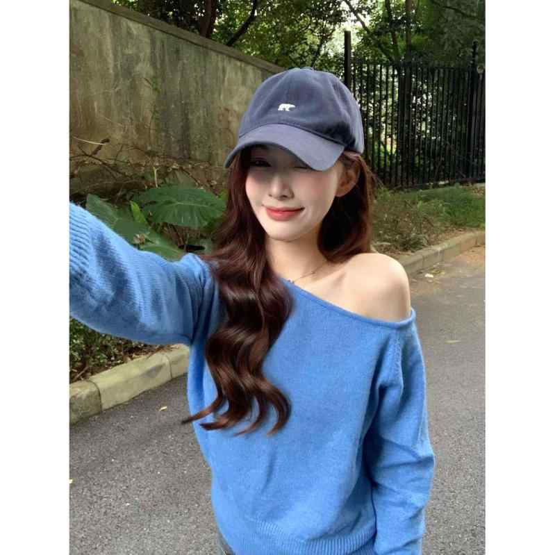 春 コーデ レディース ファッション オシャレ カワイイ シンプル きれいめ ナチュラル 上品カジュアル 婦人服 ピンク 斜め ショルダー プルオーバー セーター アウターウェア ワイド スリミング ソフト 長袖