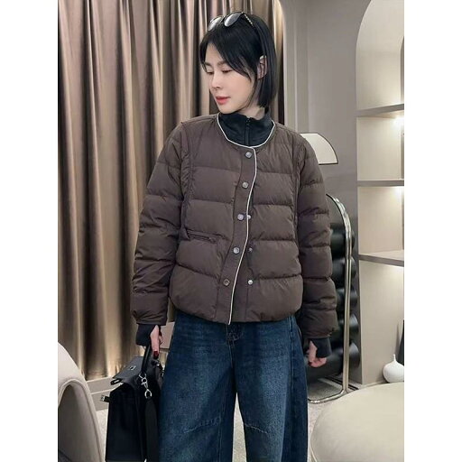 春 コーデ レディース ファッション オシャレ カワイイ シンプル きれいめ ナチュラル 上品カジュアル 婦人服 ラウンドネック ダウン ジャケット 防寒 春 コーデ レディース ファッション オシャレ カワイイ シンプル きれいめ ナチュラル 上品カジュアル 婦人服 ラウンドネック ダウン ジャケット 防寒