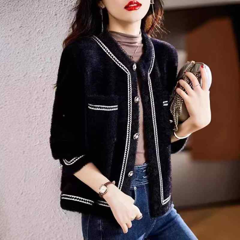 春 コーデ レディース ファッション オシャレ カワイイ シンプル きれいめ ナチュラル 上品カジュアル 婦人服 セーター ジャケット ニット オープン トップス