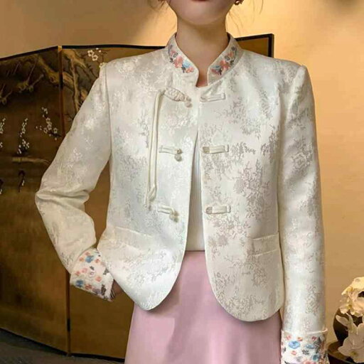 春 コーデ レディース ファッション オシャレ カワイイ シンプル きれいめ ナチュラル 上品カジュアル 婦人服 ウエスタン ジャケット ボタン付き アジアンテイスト チャイナ スーツ 通勤用 トップス 春 コーデ レディース ファッション オシャレ カワイイ シンプル きれいめ ナチュラル 上品カジュアル 婦人服 ウエスタン ジャケット ボタン付き アジアンテイスト チャイナ スーツ 通勤用 トップス