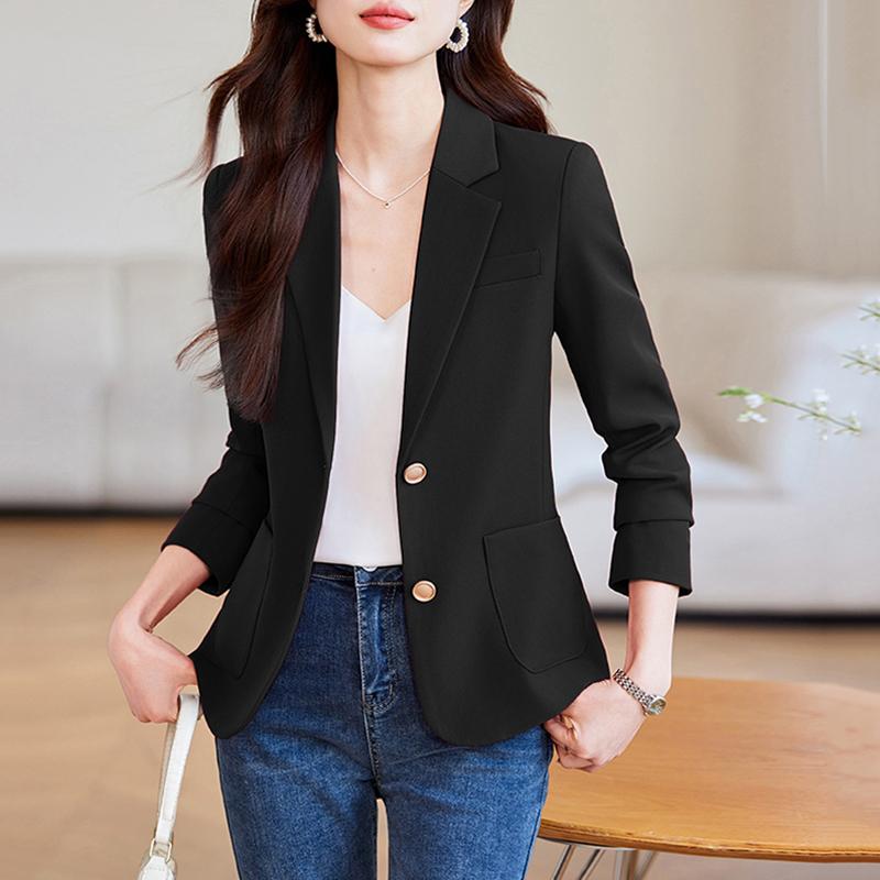 春 コーデ レディース ファッション オシャレ カワイイ シンプル きれいめ ナチュラル 上品カジュアル 婦人服 スーツ ジャケット カジュアル スリムフィット ハイエンド トップス